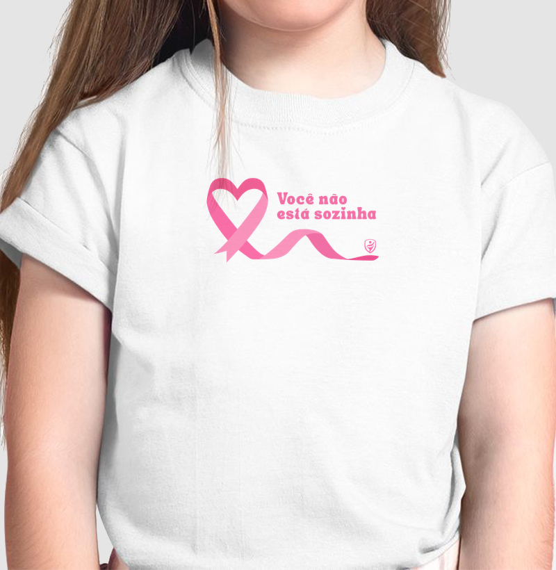 Você não está sozinha - Camiseta Infantil