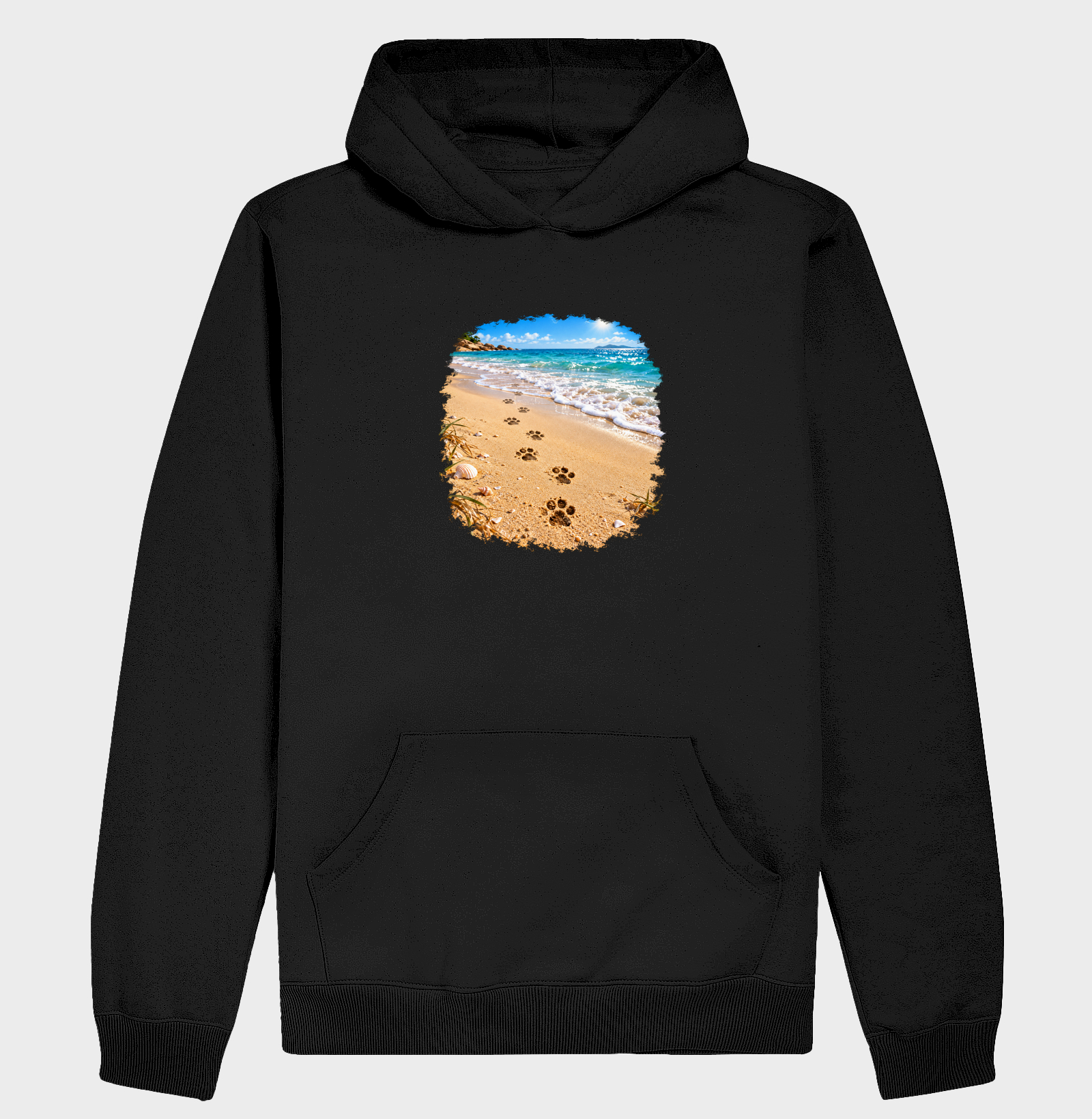 Patinhas na Praia - Hoodie Moletom