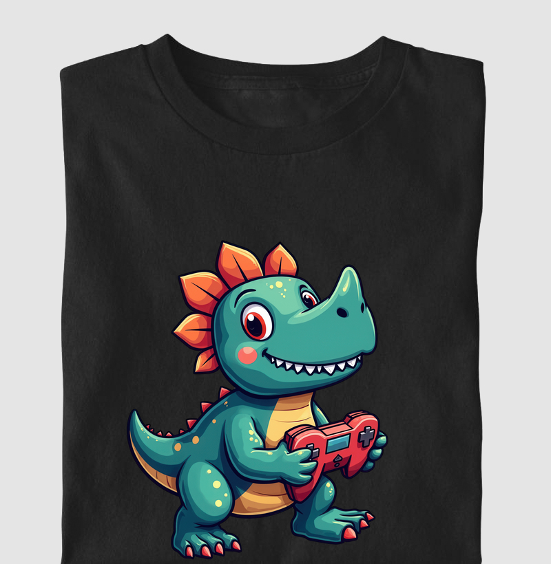 Dinossauro com Videogame