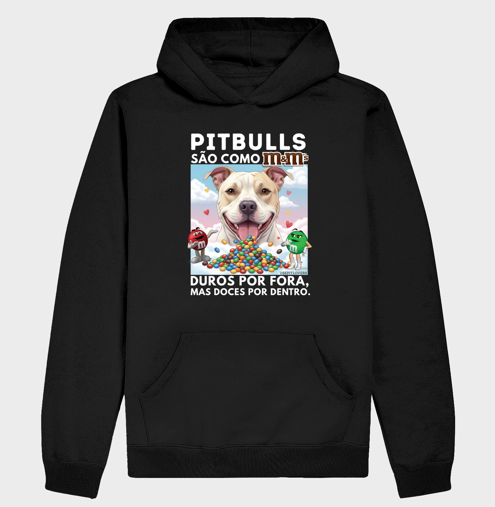 PIT BULLS SÃO COMO M&M'S, DUROS POR FORA, MAS DOCES POR DENTRO.