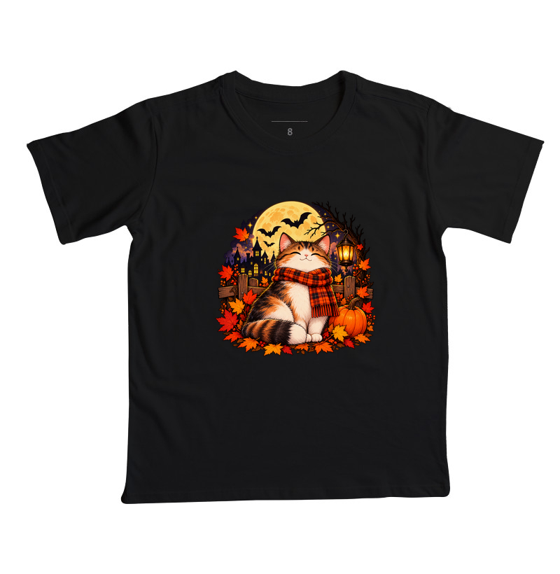 Gatoween - Noite de Lua Cheia - Camiseta Infantil