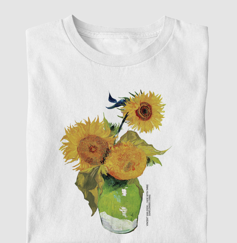 Vase With Three Sunflowers (1888) - Van Gogh