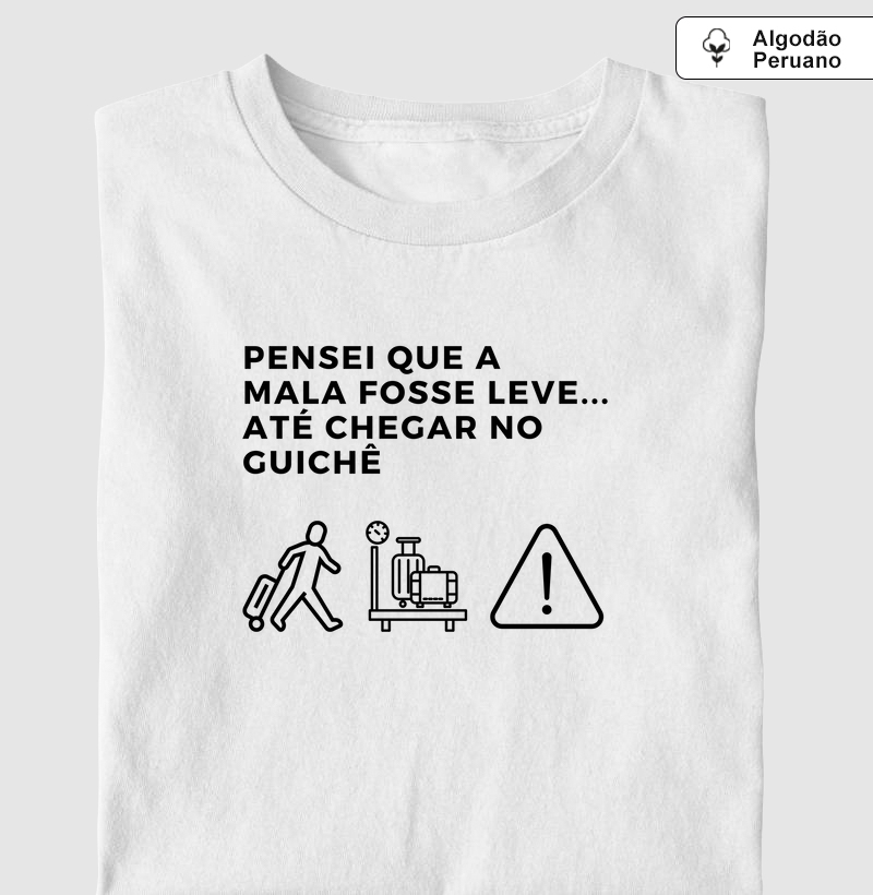 Pensei que a mala fosse leve...até chegar no guichê