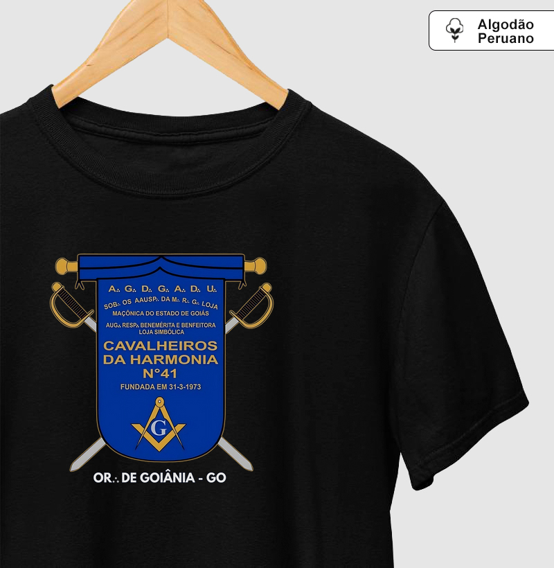 Camiseta Algodão Peruano Personalizada Cavalheiros da Harmonia nº41 - Mr. GADU 2