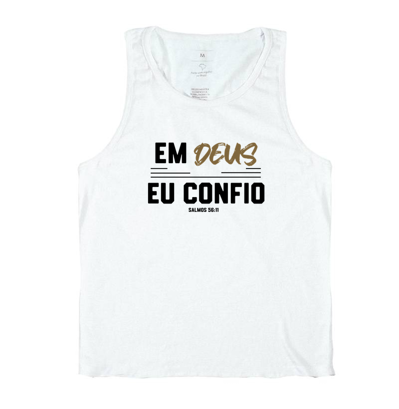 Em Deus eu  Confio - Estampa Preta