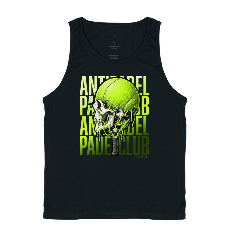 Camiseta Anti-Padel Caveira Verde