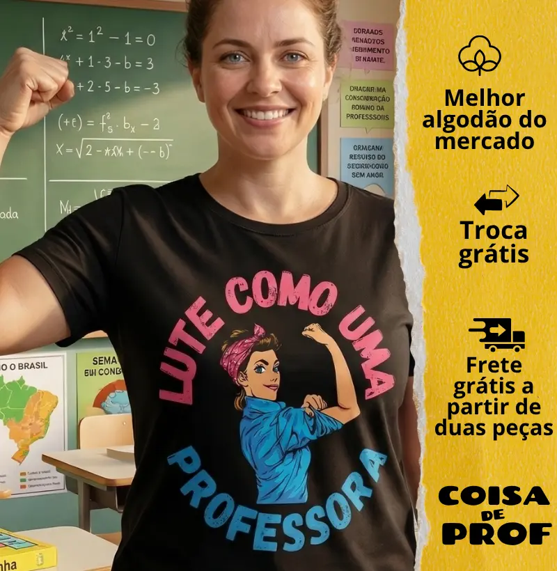 Camiseta Lute como uma Professora
