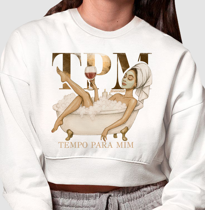 Gi Alkmin - Coleção TPM - Cropped Moletom 