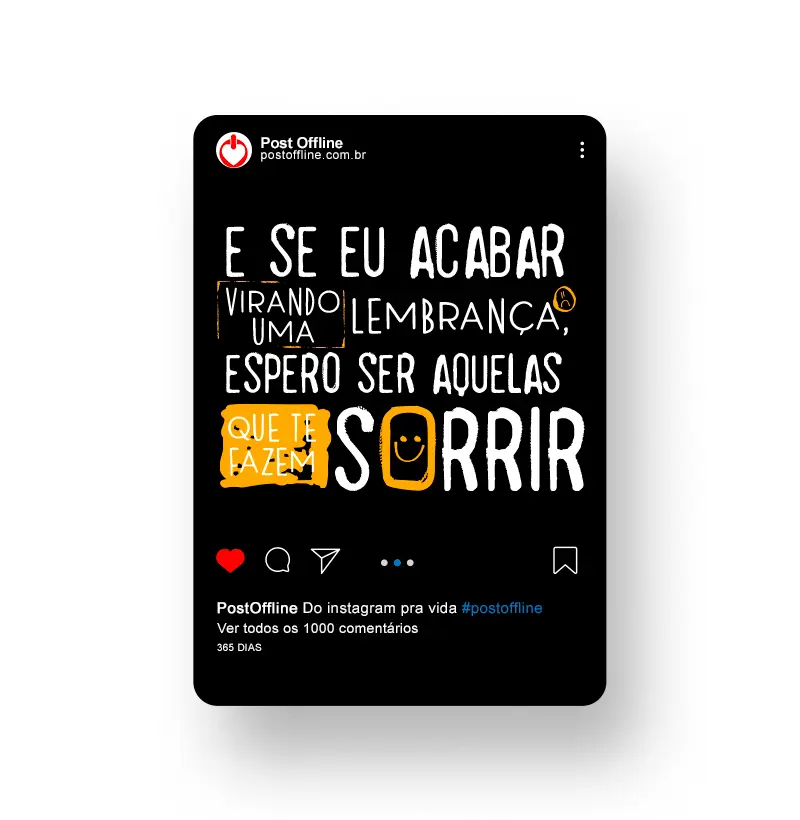 LEMBRANÇAS QUE TE FAZEM SORRIR