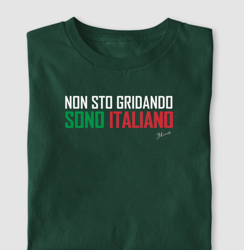 NÃO ESTOU GRITANDO, SOU ITALIANO