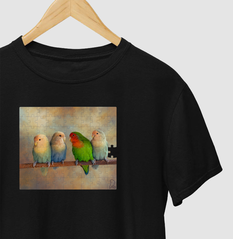 Camiseta Seleção Agapornis Quebra Cabeça