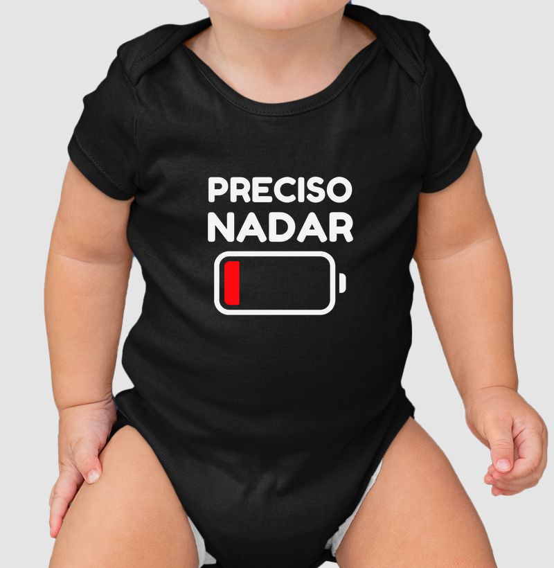 Preciso Nadar - Body Infantil