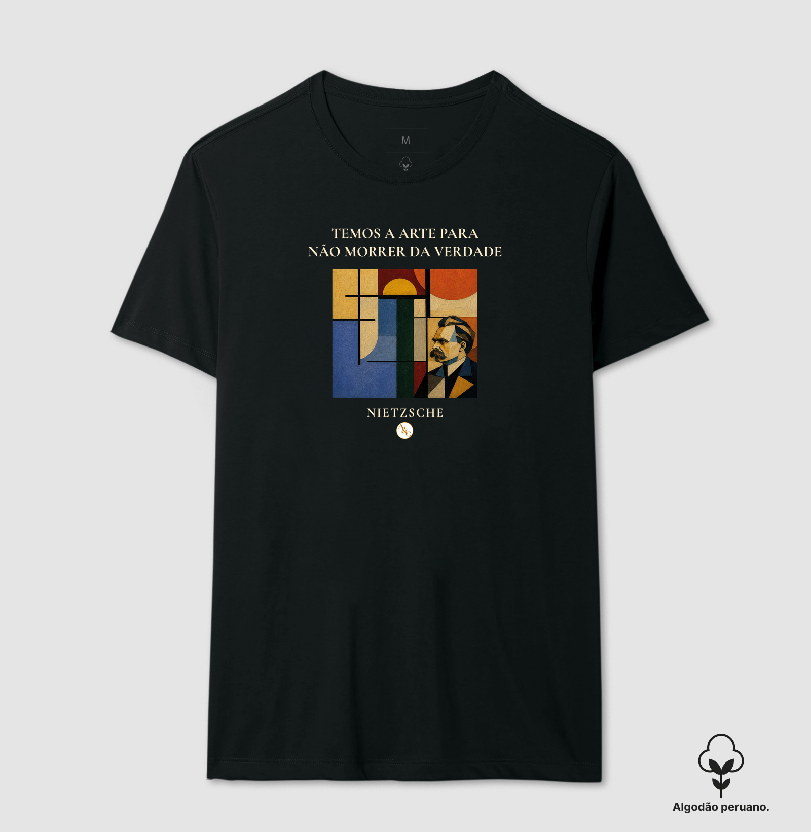 Camiseta A Arte de Não Morrer - Nietzsche