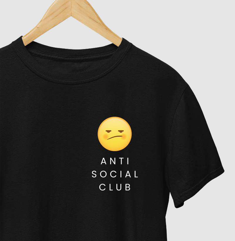 Camiseta Preta - Anti Social Club