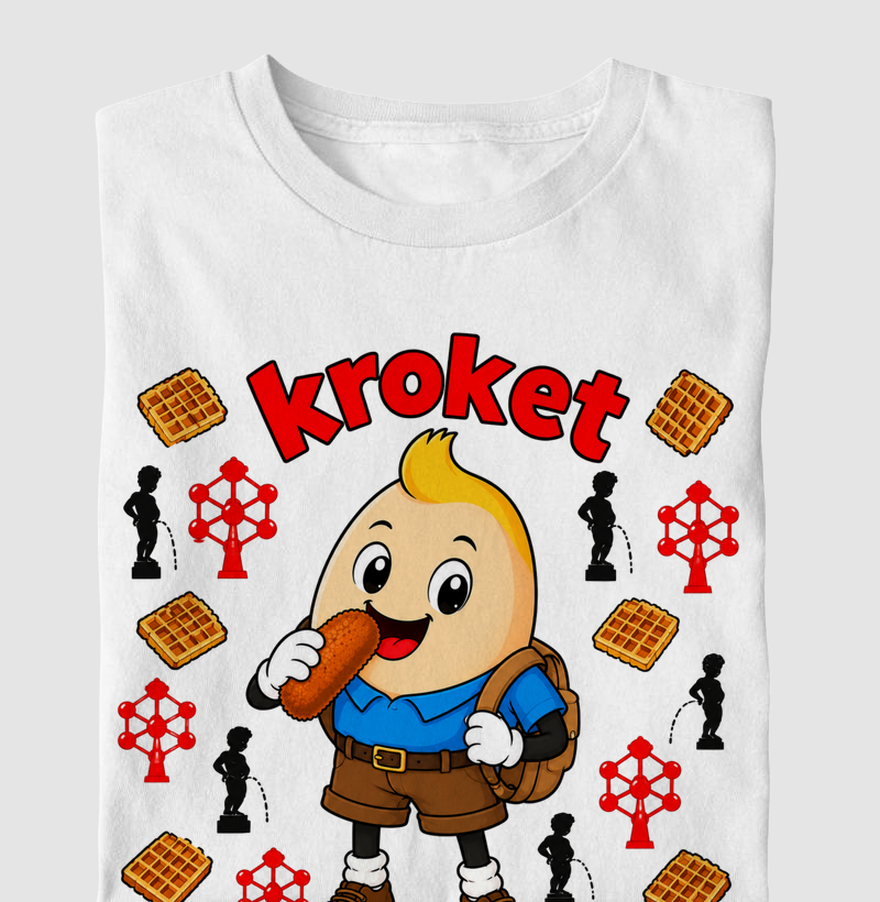 Egg Kroket - Bélgica - Camiseta Infantil