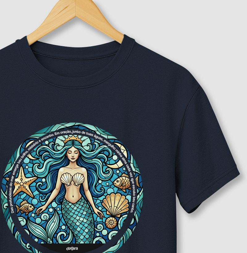 CAMISETA UMBANDA – Iemanjá Sereia Vitral