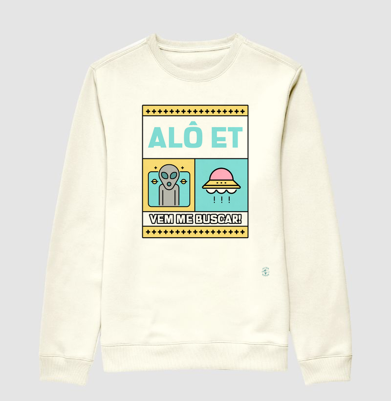 Suéter Moletom "ALÔ ET"