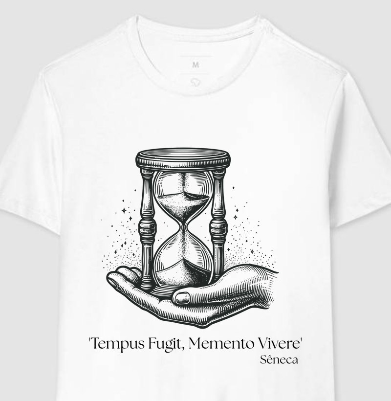 Camiseta "Tempus Fugit, Memento Vivere"