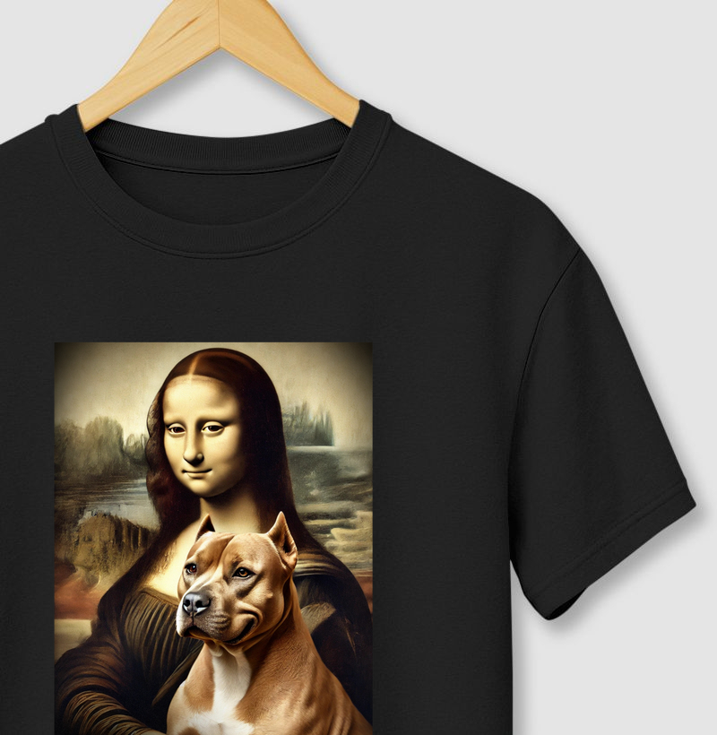 MONALISA COM PIT BULL