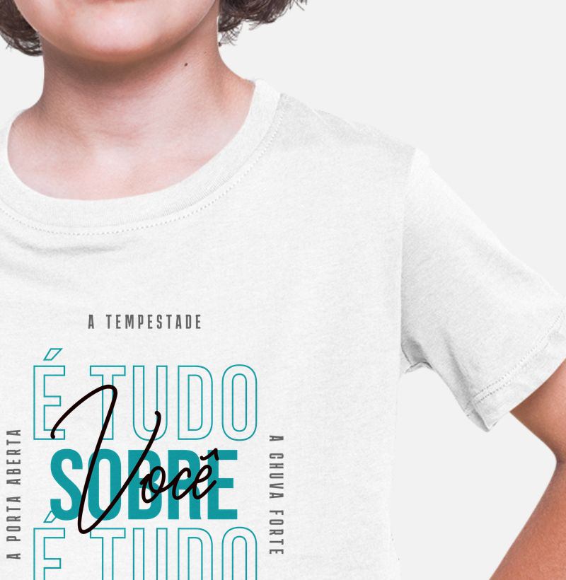 Camiseta Infantil com Estampa - É Tudo Sobre Você