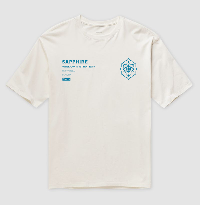 Sapphire Ink - Pocket - Camiseta Oversized