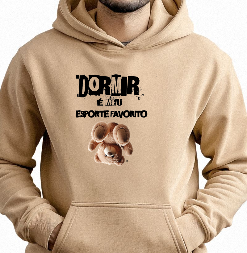 Hoodie Moletom Dormir é meu esporte favorito