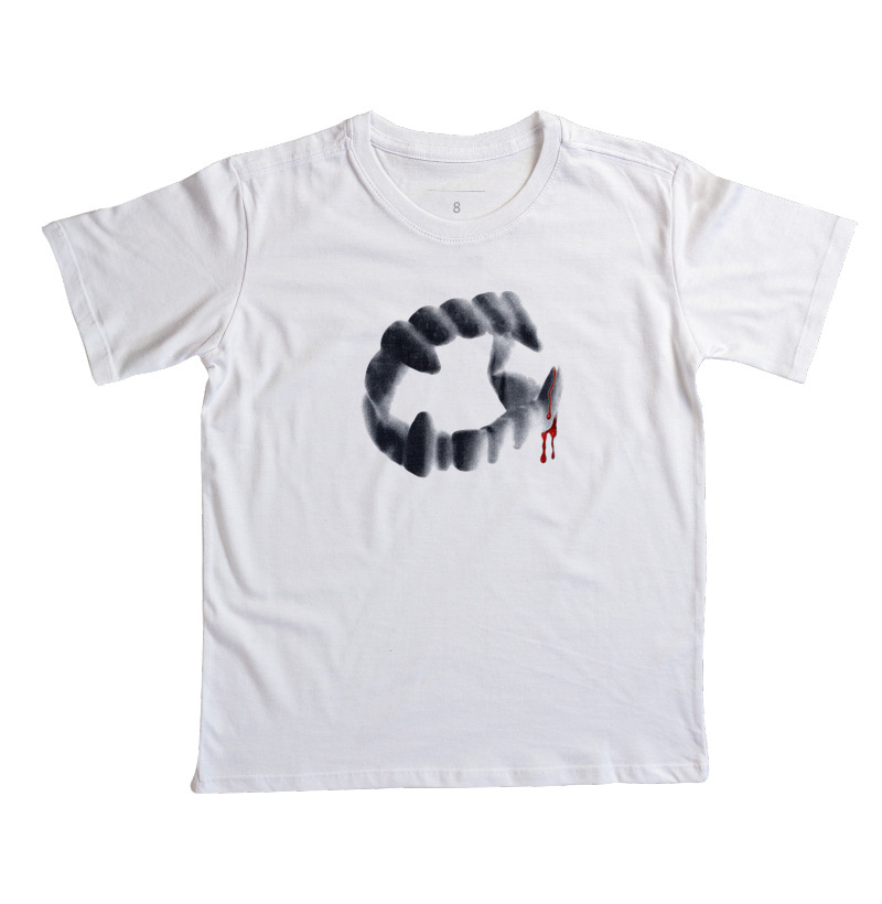 Camiseta Infantil Algodão Peruano Branca Hall of Fame