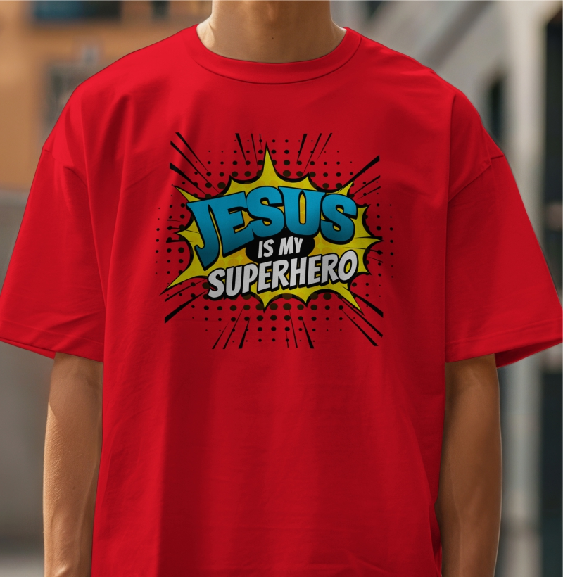 Camiseta Jesus Superhero