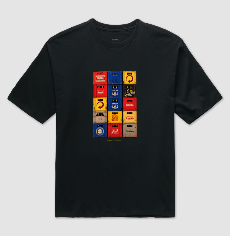 Camiseta Caixas de Cerveja ( O bagaceira )  OxenteWear