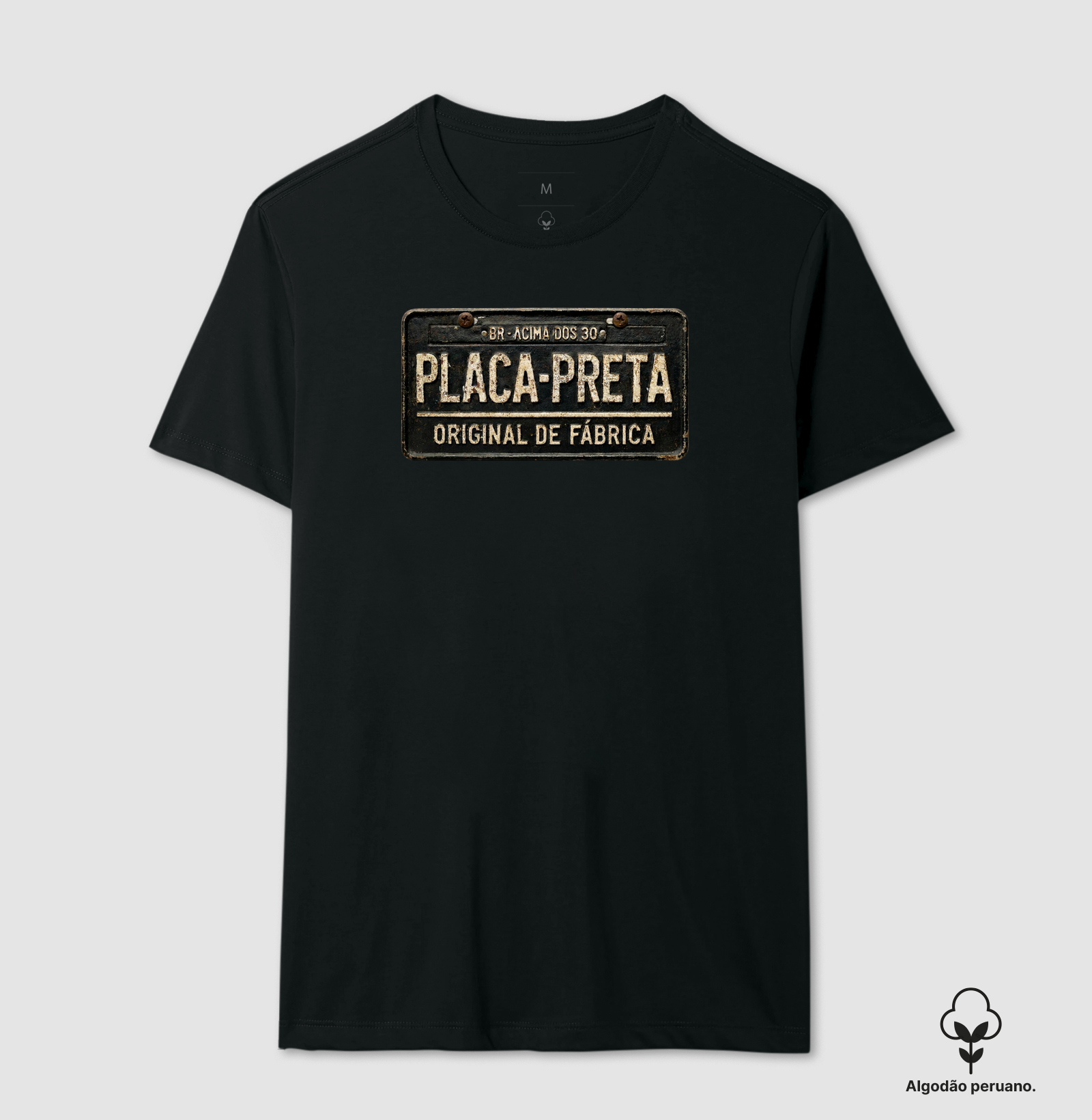 Placa Preta | Original de Fábrica | Envelhecida