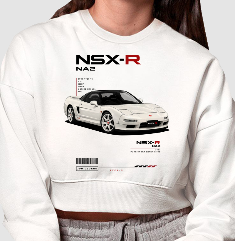 Moletom cropped feminino NSX