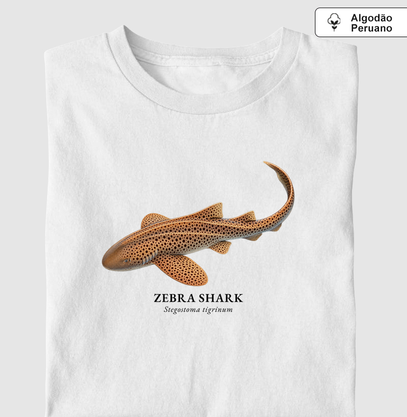 Zebra Shark - Camiseta Algodão Peruano