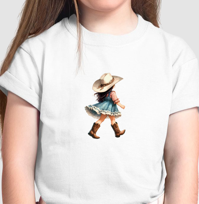 Pequena Cowgirl Cabelo preto - KIDS