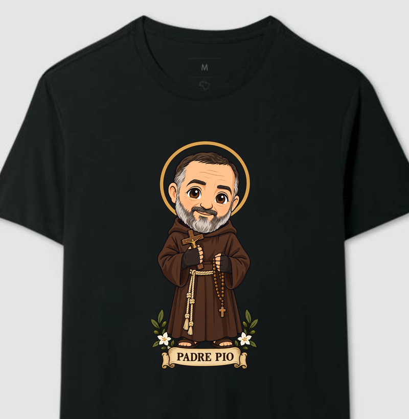 Padre Pio estilo chibi