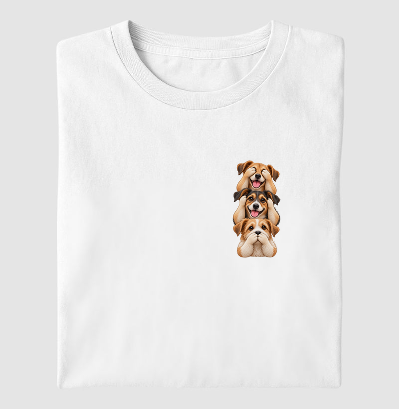 Ver, ouvir e falar versão SRD (minimal) - Camiseta