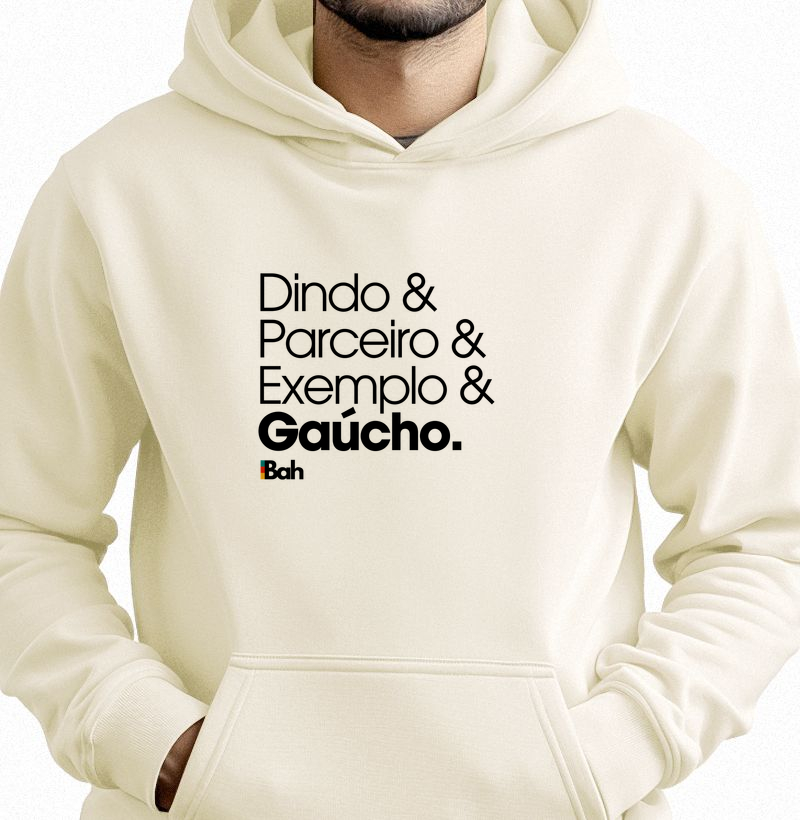 Dindo & Parceiro & Exemplo & Gaúcho. - Hoodie Moletom