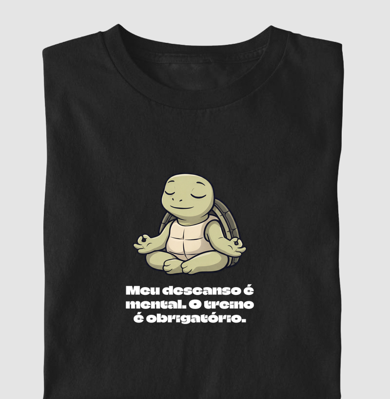 Meu descanso é mental. O treino é obrigatório.