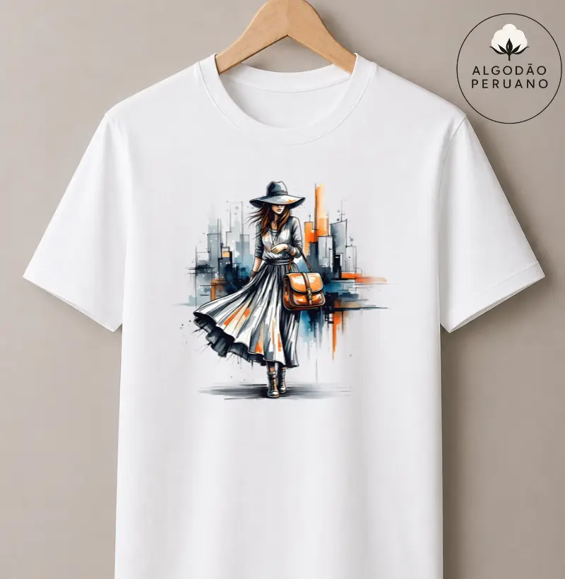 Camiseta Algodão Peruano - Caminhos Urbanos 