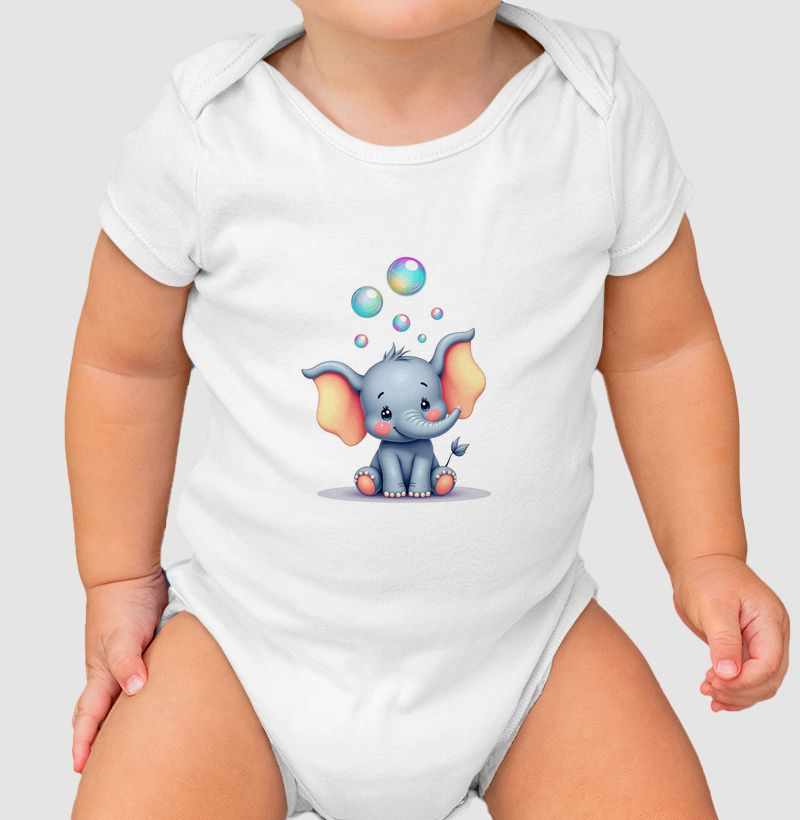 Elefante Fazendo Bolhas de Sabão