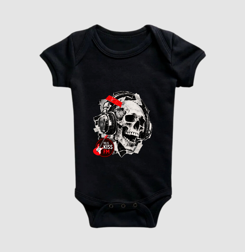Kiss FM Skull - Body Infantil