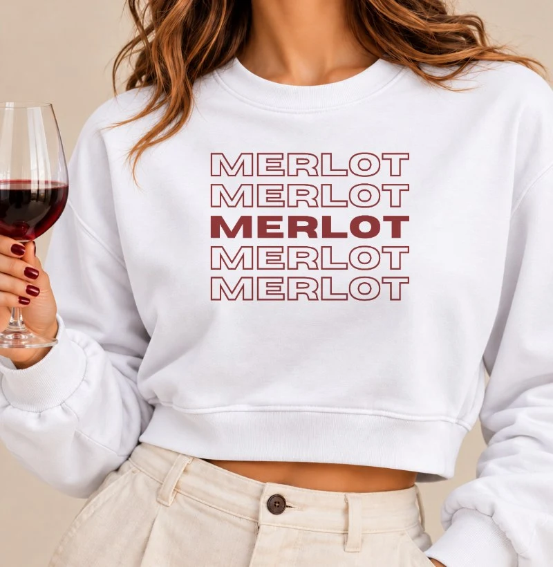 Moletom Cropped Merlot - Cropped Moletom