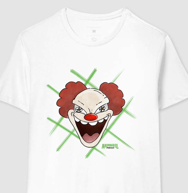 T shirt palhaço collab abominável podcast
