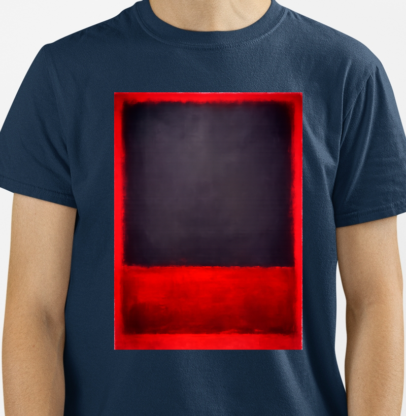 Arte Abstrata_ Mark R. Red and Blue