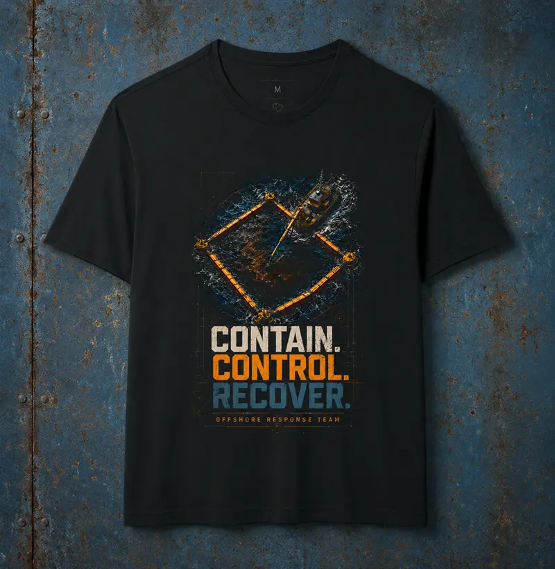 Oil Spill Contain. Control. Recover. - Camiseta