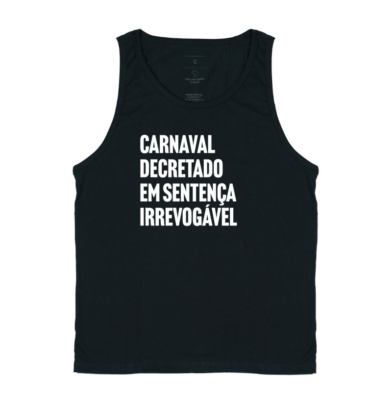 Carnaval decretado em sentença irrevogável