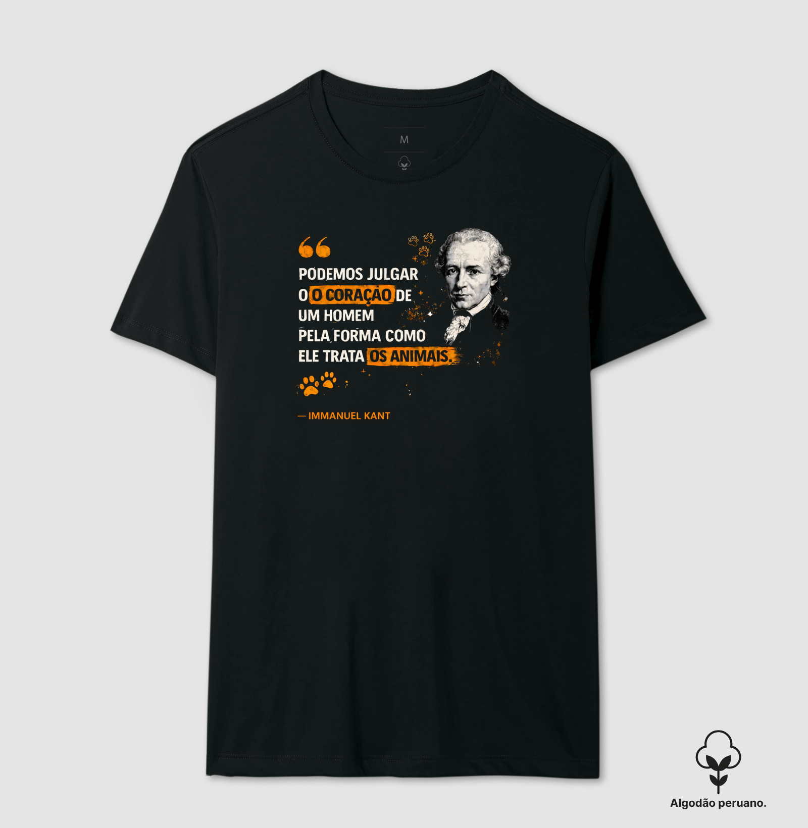 Filosofia de Immanuel Kant - Camiseta Algodão Peruano