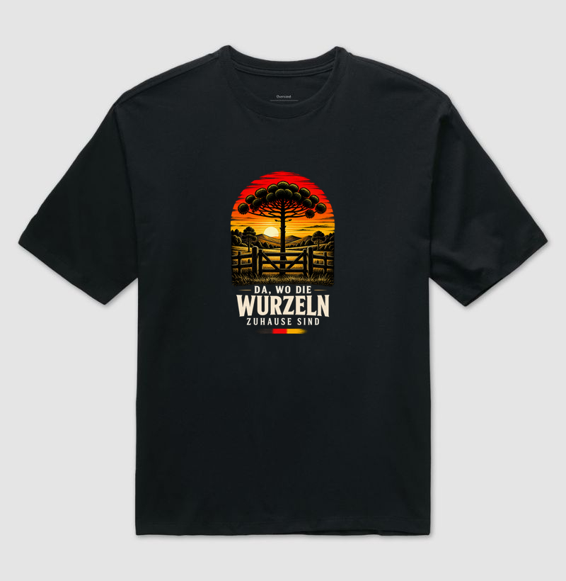Da, wo die Wurzeln zuhause sind - Camiseta Oversized
