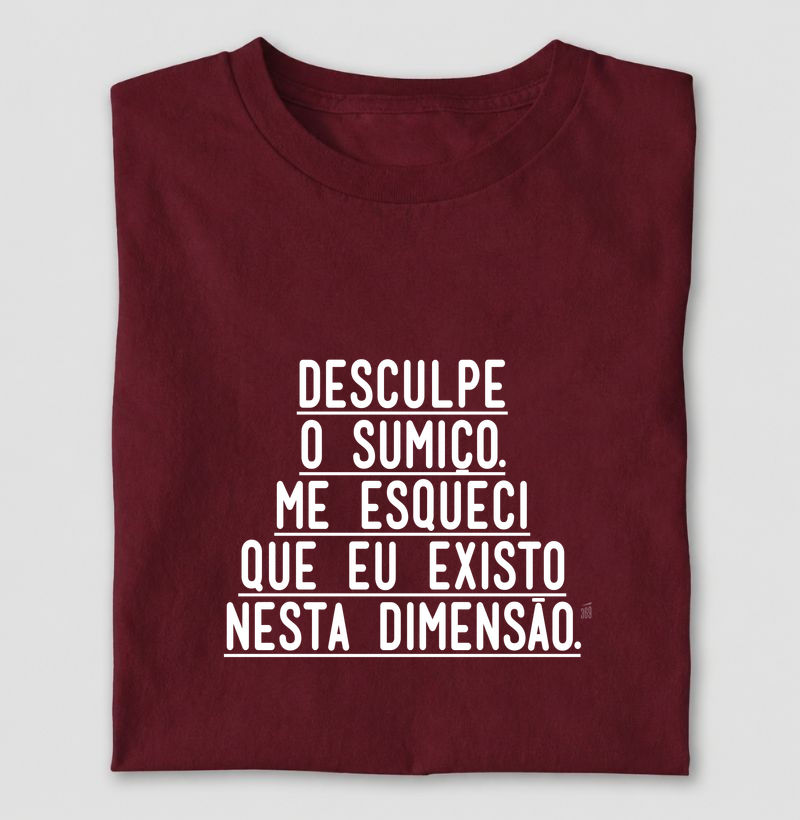 Desculpe o sumiço