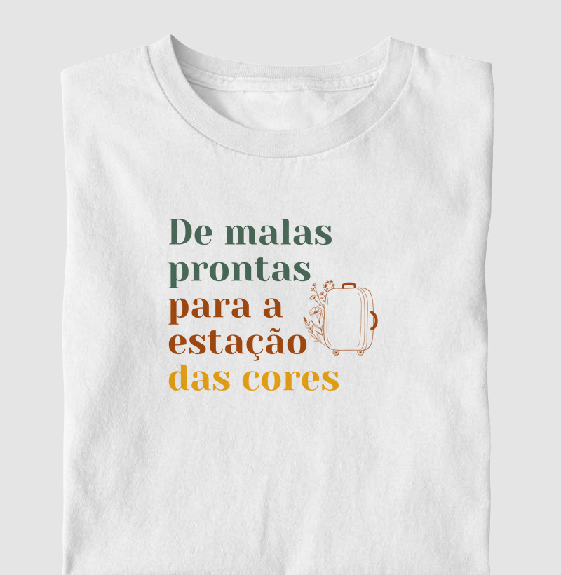 De malas prontas para a estação das cores