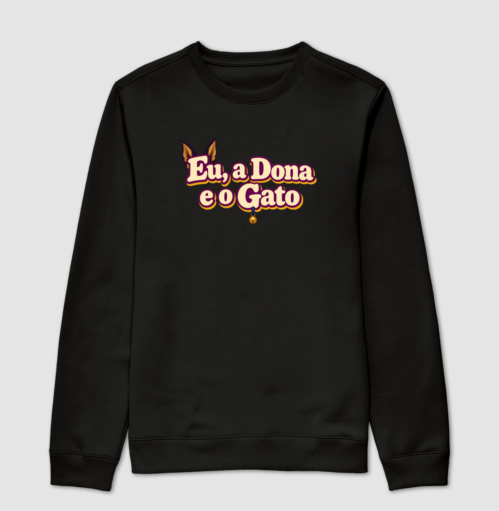 Moletom Eu, a Dona e o Gato – Logo